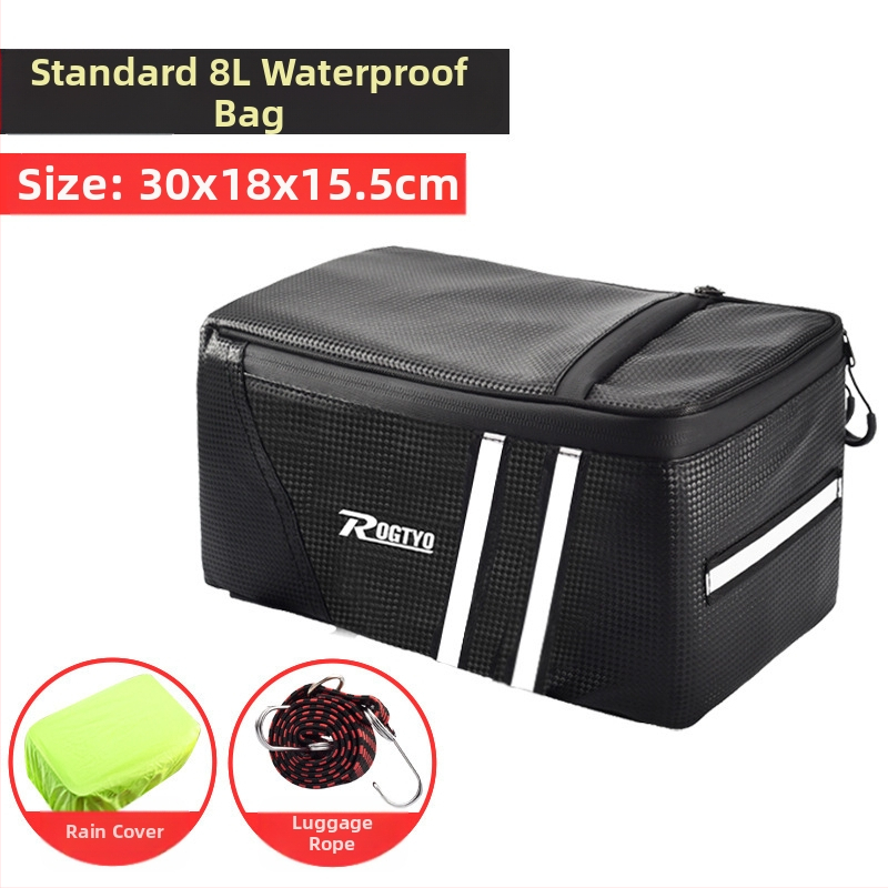 Dviračio elektrinės transporto priemonės vairavimo krepšys kalnų dviračio galinės sėdynės uodegos krepšys vandeniui atspari didelės talpos daiktadėžės galinė lentyna