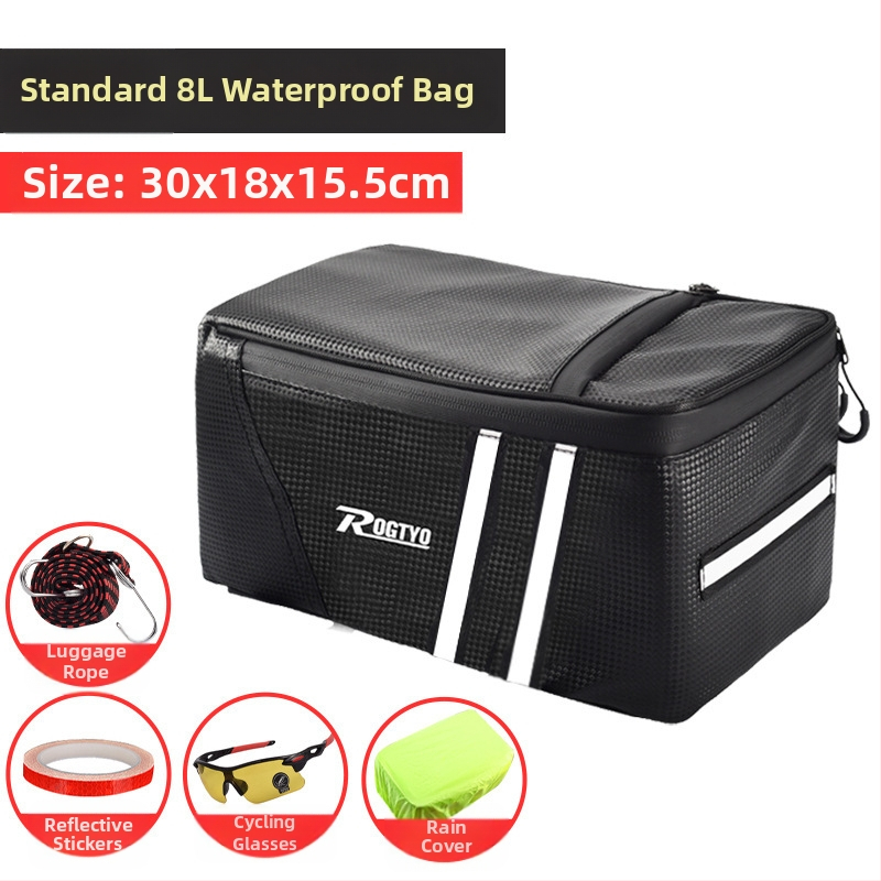 Dviračio elektrinės transporto priemonės vairavimo krepšys kalnų dviračio galinės sėdynės uodegos krepšys vandeniui atspari didelės talpos daiktadėžės galinė lentyna