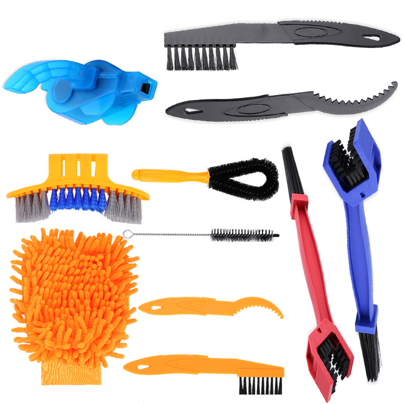 Dviračio grandinės ploviklio valiklio kostiumas Grandinės dėžė Kalnų dviračių priedų priežiūros įrankis Didelis valymo šepetys