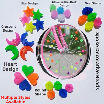 Laste jalgratta kodarate kaunistus lille värviliste helmestega tähtkuu liblikas mägiratta jalgratta ratta velje kaunistus