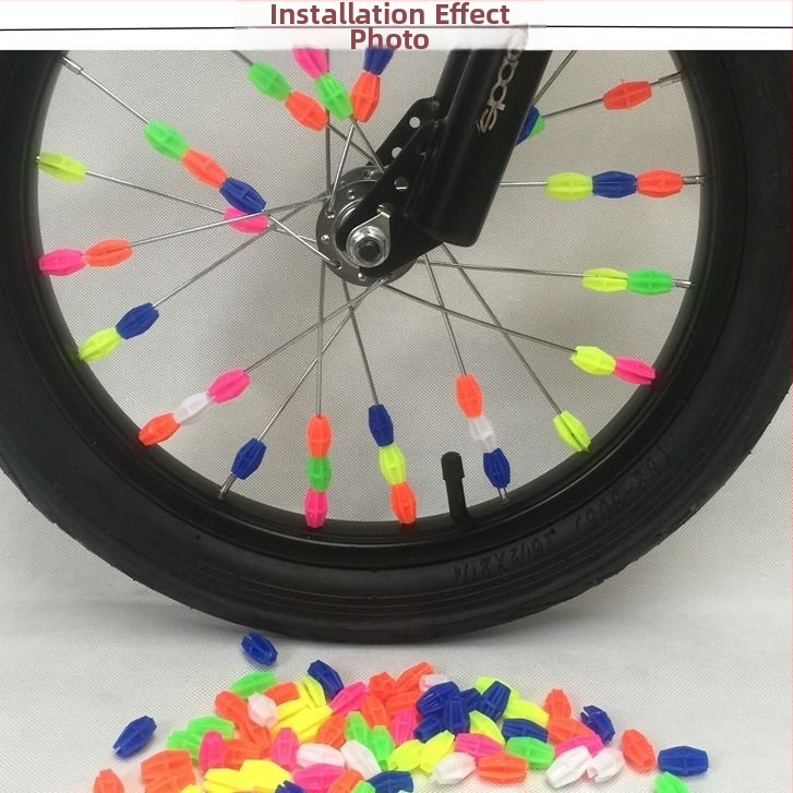 Laste jalgratta kodarate kaunistus lille värviliste helmestega tähtkuu liblikas mägiratta jalgratta ratta velje kaunistus