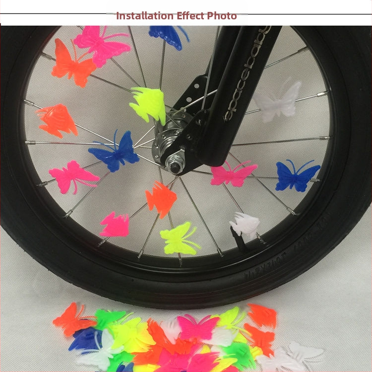 Laste jalgratta kodarate kaunistus lille värviliste helmestega tähtkuu liblikas mägiratta jalgratta ratta velje kaunistus