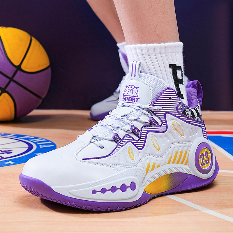 Krepšinio bateliai jaunimui, sportiniai bateliai, neslystantys, atsparūs dilimui, smūgius sugeriantys, aukštos kokybės cemento grindys, praktiški vaikiški sportiniai bateliai vyrams ir moterims