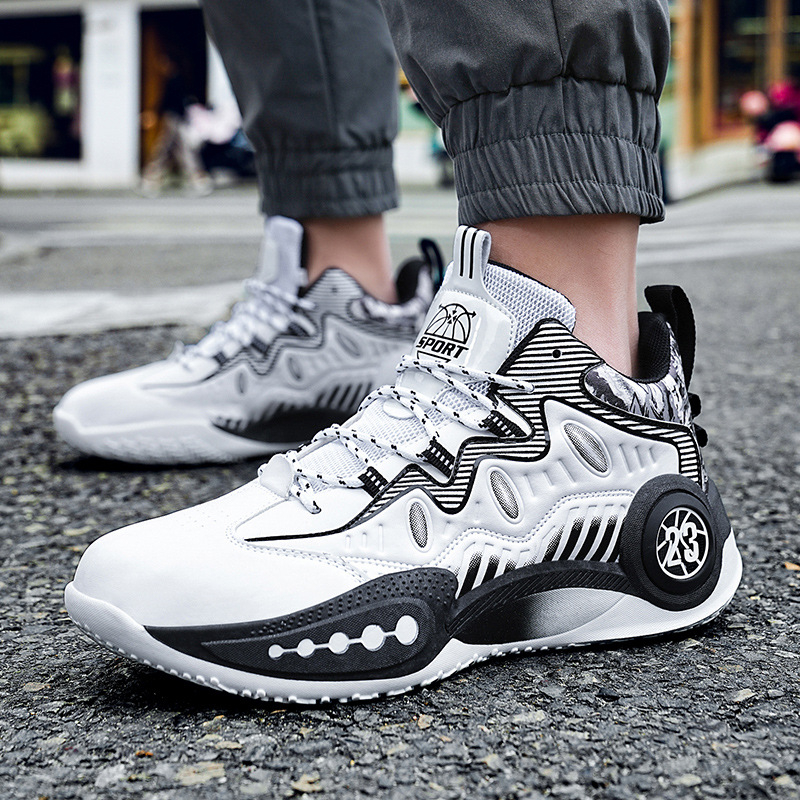 Krepšinio bateliai jaunimui, sportiniai bateliai, neslystantys, atsparūs dilimui, smūgius sugeriantys, aukštos kokybės cemento grindys, praktiški vaikiški sportiniai bateliai vyrams ir moterims