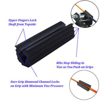 Εργαλείο αντικατάστασης λαβής μπαστουνιού γκολφ, αφαίρεση και αντικατάσταση λαβής 4 τεμαχίων, ταινία διπλής όψης, θήκη μαχαιριού με γάντζο