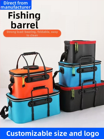 Kaasaskantav kalaämber kaanega hapnikupumbaga EVA paksendatud kalaämber eluskala kast kokkupandav kaasaskantav eluskalaämber looduslikuks kalapüügiks