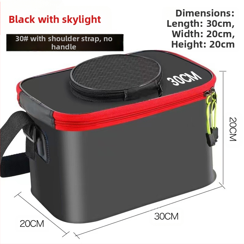 Kaasaskantav kalaämber kaanega hapnikupumbaga EVA paksendatud kalaämber eluskala kast kokkupandav kaasaskantav eluskalaämber looduslikuks kalapüügiks