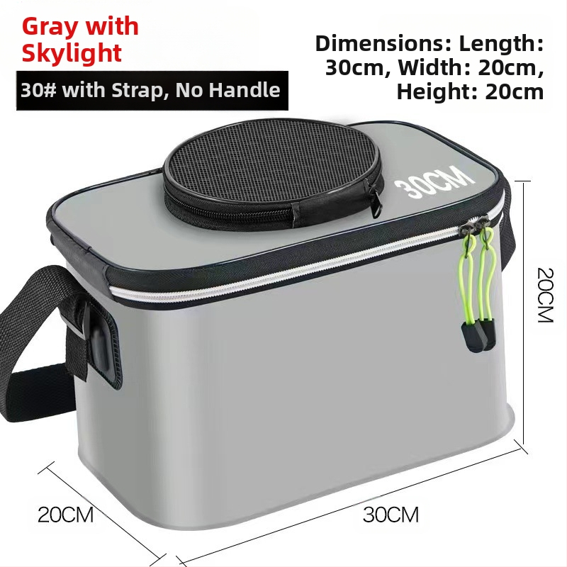 Kaasaskantav kalaämber kaanega hapnikupumbaga EVA paksendatud kalaämber eluskala kast kokkupandav kaasaskantav eluskalaämber looduslikuks kalapüügiks