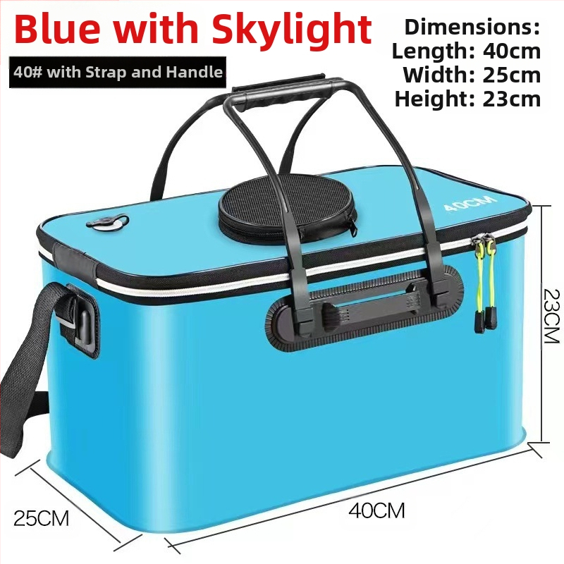 Kaasaskantav kalaämber kaanega hapnikupumbaga EVA paksendatud kalaämber eluskala kast kokkupandav kaasaskantav eluskalaämber looduslikuks kalapüügiks