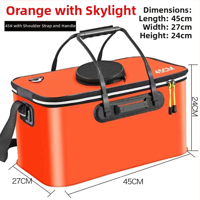 Kaasaskantav kalaämber kaanega hapnikupumbaga EVA paksendatud kalaämber eluskala kast kokkupandav kaasaskantav eluskalaämber looduslikuks kalapüügiks