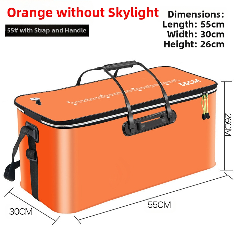 Kaasaskantav kalaämber kaanega hapnikupumbaga EVA paksendatud kalaämber eluskala kast kokkupandav kaasaskantav eluskalaämber looduslikuks kalapüügiks