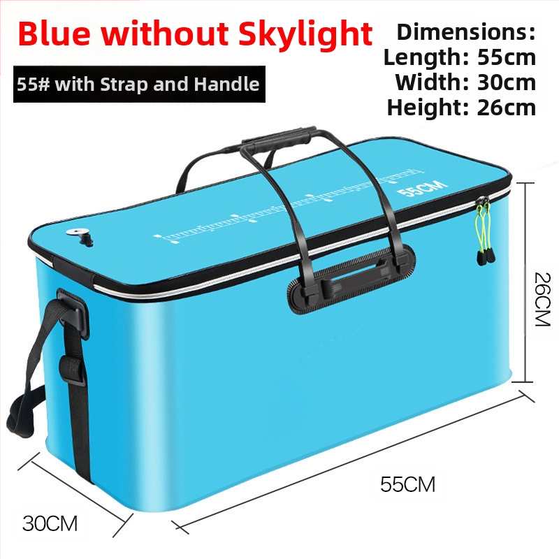 Kaasaskantav kalaämber kaanega hapnikupumbaga EVA paksendatud kalaämber eluskala kast kokkupandav kaasaskantav eluskalaämber looduslikuks kalapüügiks