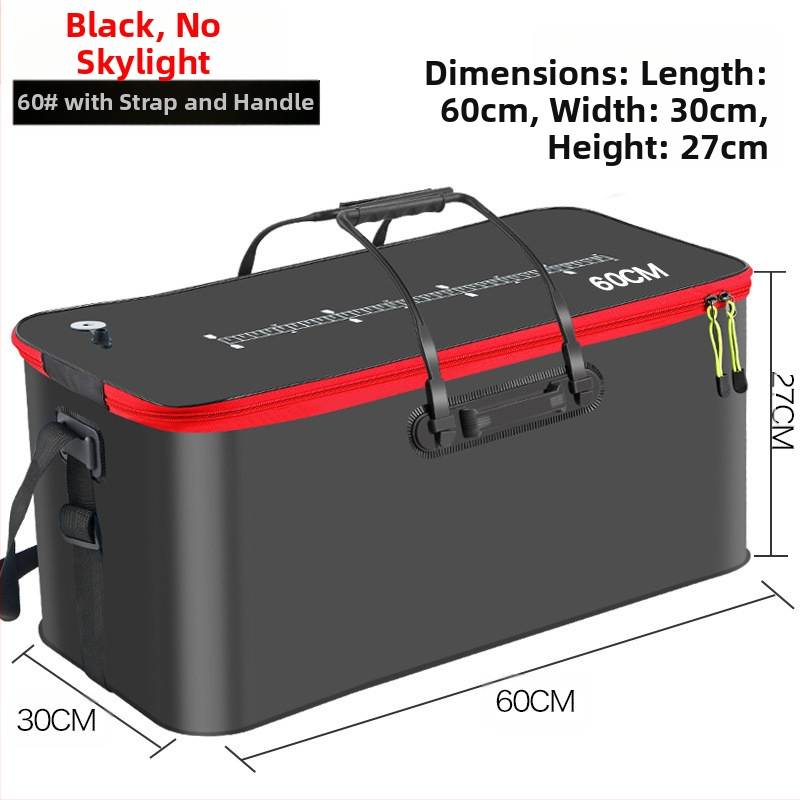 Kaasaskantav kalaämber kaanega hapnikupumbaga EVA paksendatud kalaämber eluskala kast kokkupandav kaasaskantav eluskalaämber looduslikuks kalapüügiks