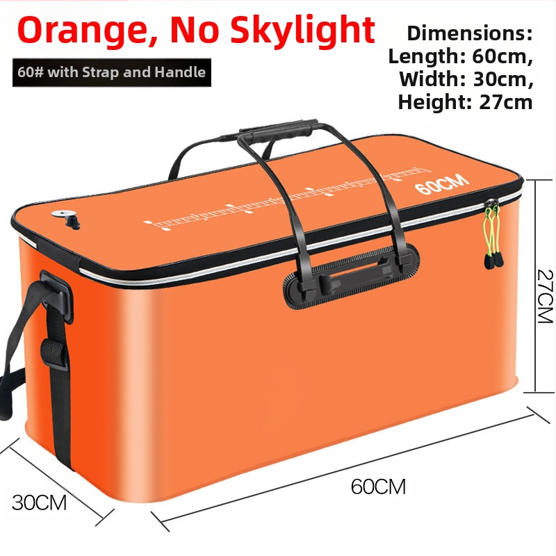 Kaasaskantav kalaämber kaanega hapnikupumbaga EVA paksendatud kalaämber eluskala kast kokkupandav kaasaskantav eluskalaämber looduslikuks kalapüügiks