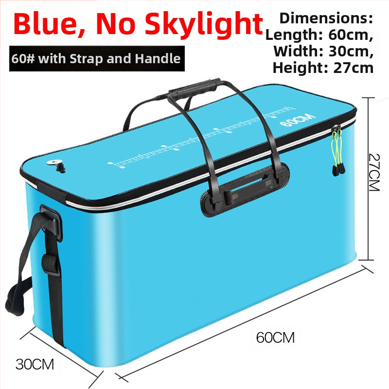 Kaasaskantav kalaämber kaanega hapnikupumbaga EVA paksendatud kalaämber eluskala kast kokkupandav kaasaskantav eluskalaämber looduslikuks kalapüügiks