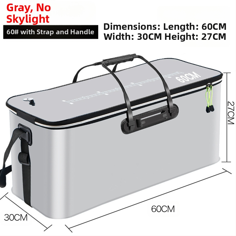 Kaasaskantav kalaämber kaanega hapnikupumbaga EVA paksendatud kalaämber eluskala kast kokkupandav kaasaskantav eluskalaämber looduslikuks kalapüügiks