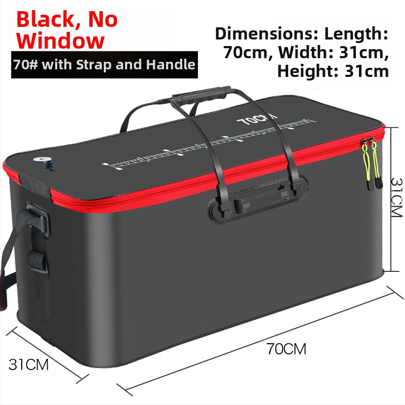 Kaasaskantav kalaämber kaanega hapnikupumbaga EVA paksendatud kalaämber eluskala kast kokkupandav kaasaskantav eluskalaämber looduslikuks kalapüügiks