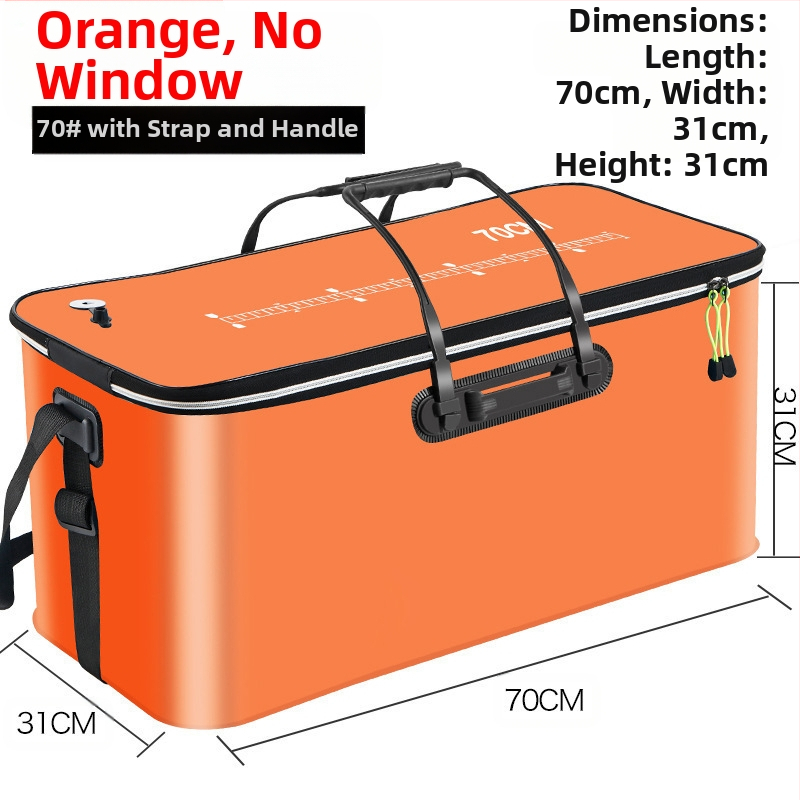 Kaasaskantav kalaämber kaanega hapnikupumbaga EVA paksendatud kalaämber eluskala kast kokkupandav kaasaskantav eluskalaämber looduslikuks kalapüügiks