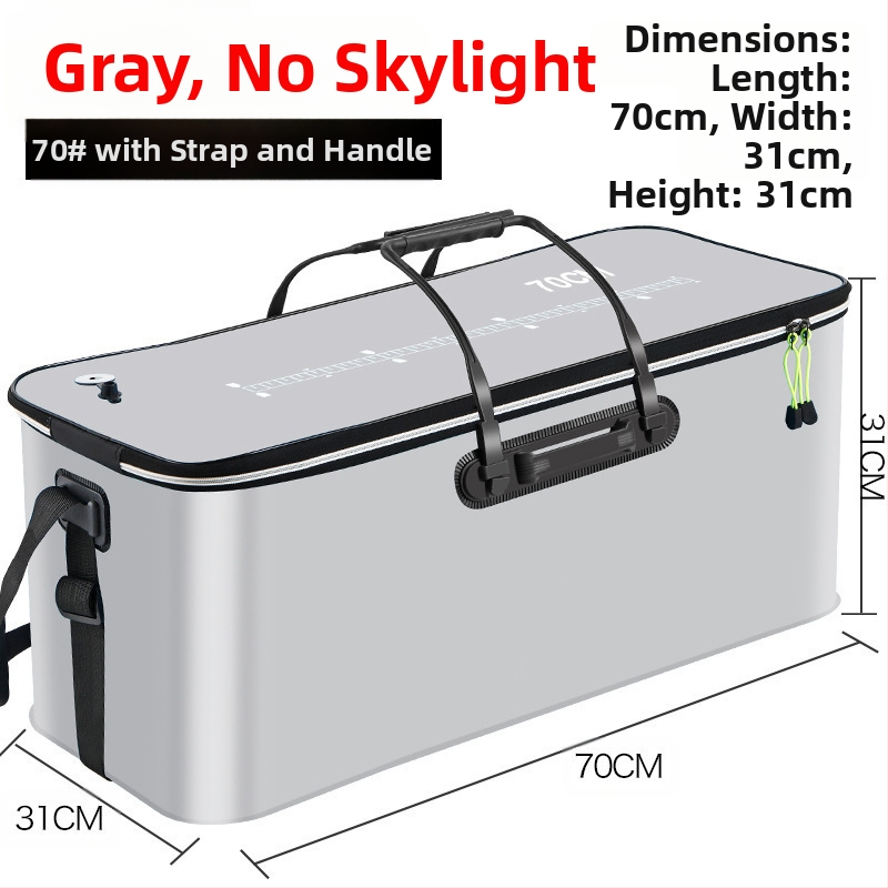 Kaasaskantav kalaämber kaanega hapnikupumbaga EVA paksendatud kalaämber eluskala kast kokkupandav kaasaskantav eluskalaämber looduslikuks kalapüügiks