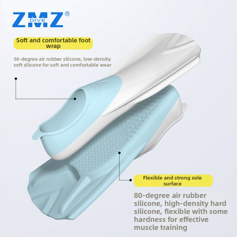 Силиконови плавници, персонализирани цветни, за тренировки по гмуркане, бруст, детски, за плуване, свободно гмуркане