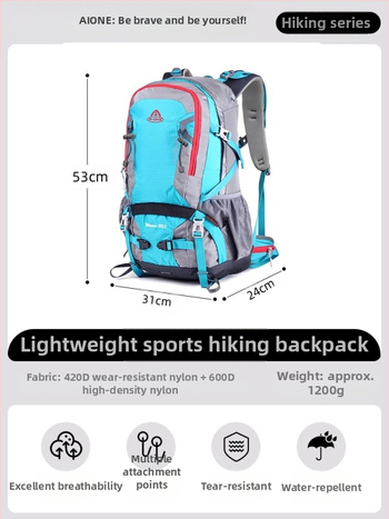 Ai Wangi välistingimustes sportimiseks mõeldud mägironimiseks ja matkamiseks mõeldud multifunktsionaalne ülikerge Oxfordi riidest 35-liitrine suure mahutavusega seljakott meestele ja naistele