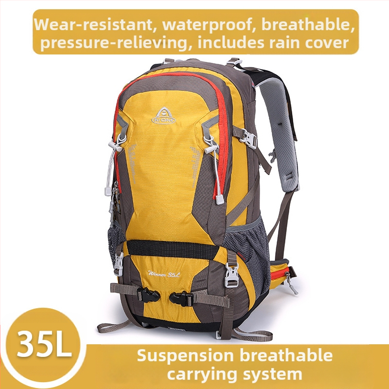 Ai Wang Outdoor Sports Horolezectvo a turistika Multifunkčný ultraľahký oxfordský látkový batoh s veľkou kapacitou 35 litrov pre mužov a ženy