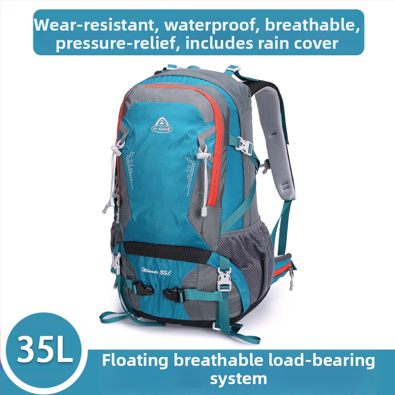 Ai Wangi välistingimustes sportimiseks mõeldud mägironimiseks ja matkamiseks mõeldud multifunktsionaalne ülikerge Oxfordi riidest 35-liitrine suure mahutavusega seljakott meestele ja naistele