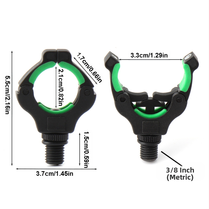 Трансгранични аксесоари за риболов от библиотека Jishi в европейски стил, магнитни черно-зелени найлонови пластмасови скоби, магнитни скоби, аксесоари за глава