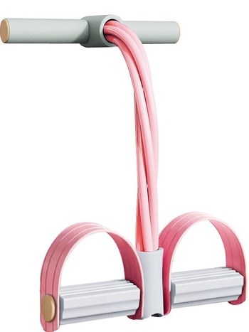 Εφελκυσμός πεταλιών, ταιριαστό χρώμα, τετράσωληνος, 6-κλώνος κοιλιακός, ελαστικός ανοιχτός ώμος, όμορφη πλάτη, 8-κλώνος σχοινί εφελκυσμού, στολή γυμναστικής για το σπίτι