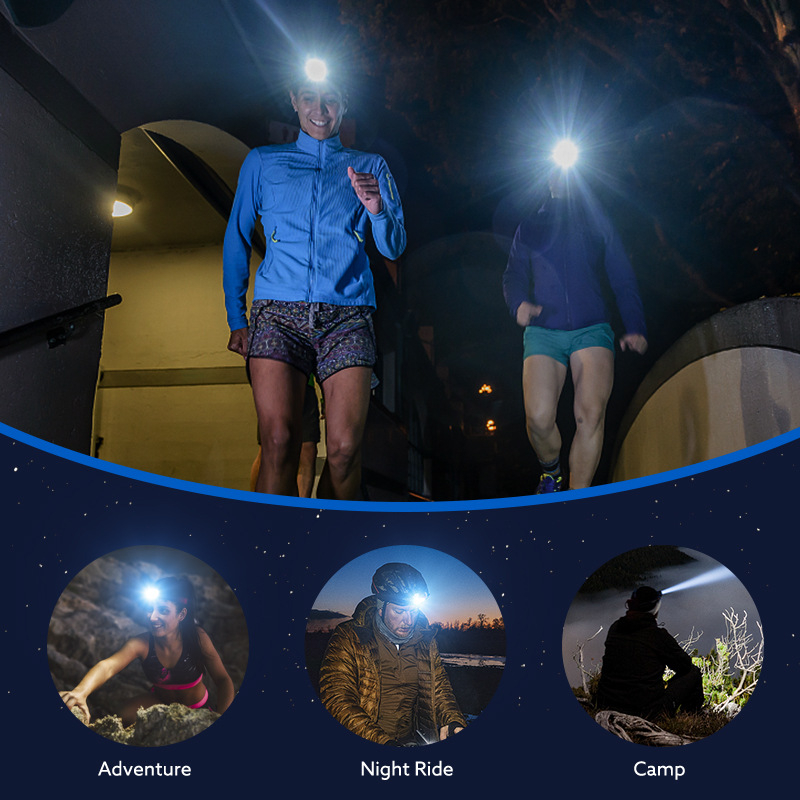 LED-esituled pea külge kinnitatav tugev valgus laadimiseks õues öiseks kalapüügiks üliere valgus väikese suurusega ülipika vastupidavusega valgustus taskulamp