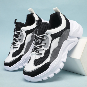 Νέα υπαίθρια αθλητικά casual παπούτσια Maillard vintage daddy shoes αναπνεύσιμα trend ψηλοτάκουνα παπούτσια πλατφόρμας