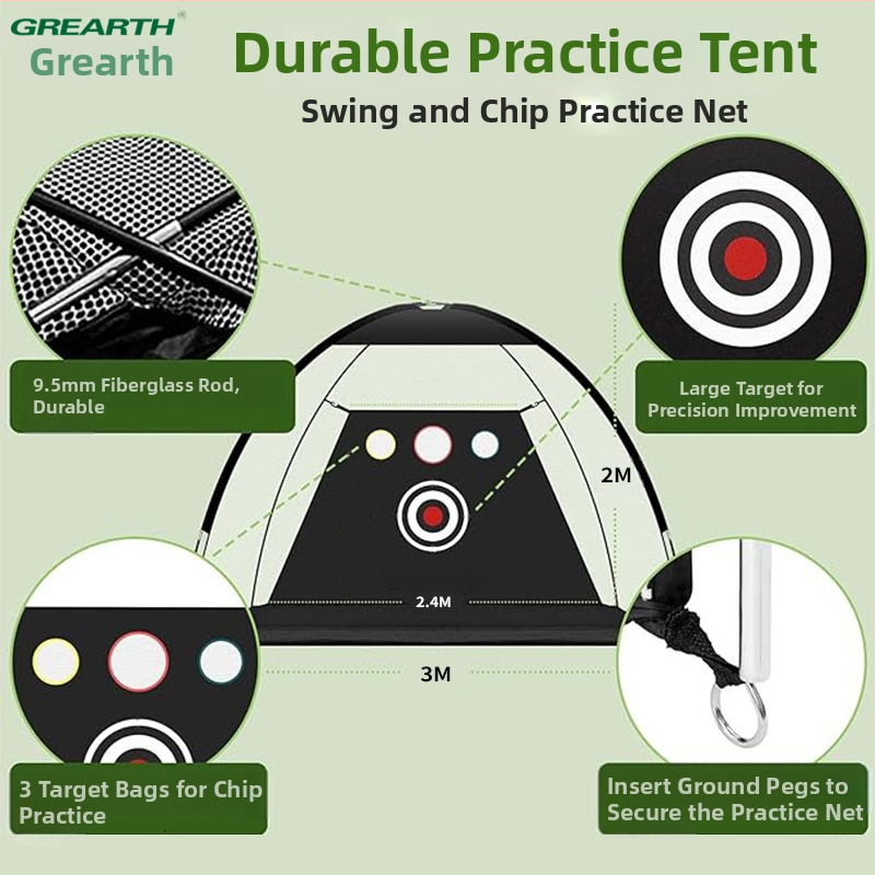 Multifunkčná golfová cvičná sieť na golf od Amazonu Hot Golfnet, vonkajšia hojdačka a čipovanie