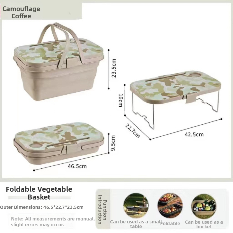 Sulankstomas lauko nešiojamas krepšys su dangčiu Nešiojamas sulankstomas spyruoklinis laikymo krepšys Maisto prekių krepšelis Iškylų krepšelis