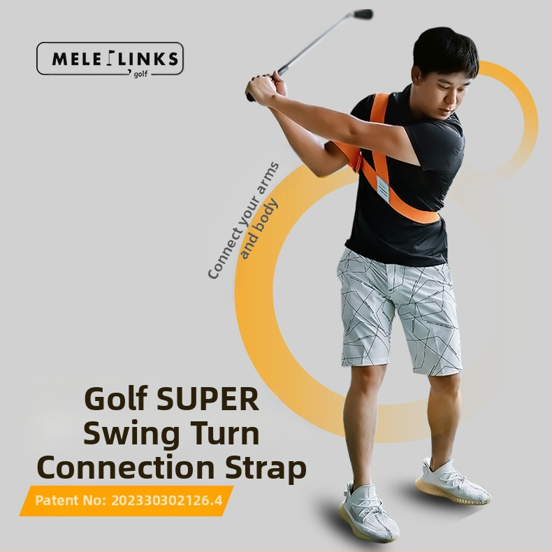 Korekcinis diržas golfo viršutinės rankos elastingas posūkio jungties diržas pradedantiesiems, pagalbiniai golfo sūpynių treniruočių įtaisas