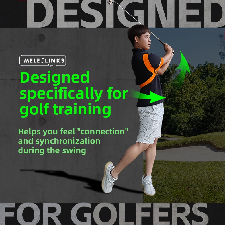 Korekčný pás Golfový elastický spojovací pás na hornú časť paže, pomocné potreby pre začiatočníkov, golfové tréningové zariadenie na švih