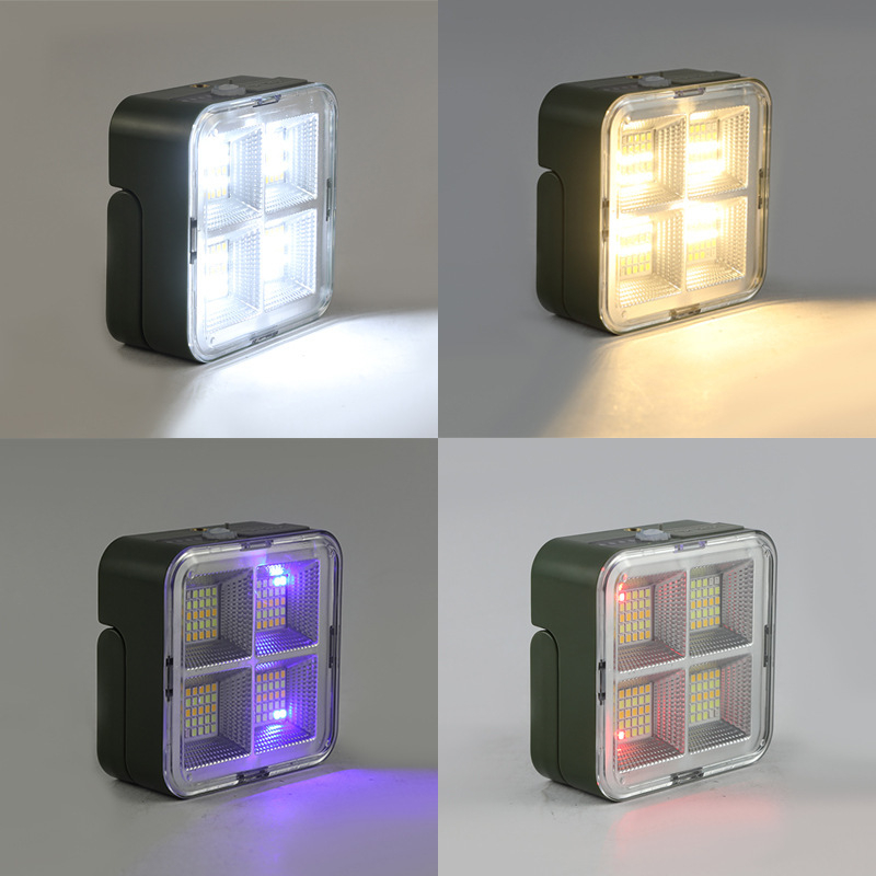 Saulės energijos darbo lempa užsienio prekybai nešiojama lempa daugiafunkcinis lauko apšvietimas kempingas kempingo palapinės lempa daugiafunkcis įkrovimas
