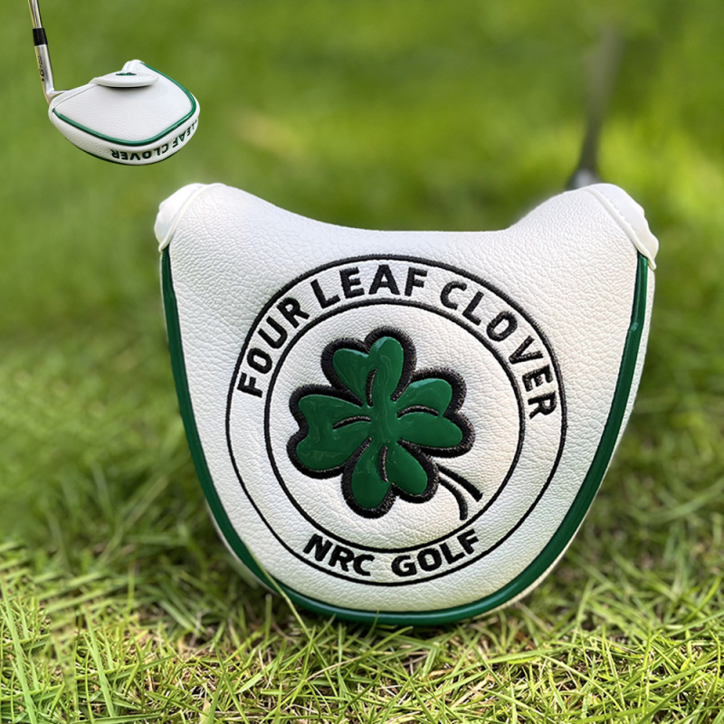 Golfo vežimėlio uždangalas, keturlapis dobilas, mažas pusapvalis, tiesus, vieno simbolio, medinis strypo stūmiklio uždangalas, galvutės uždangalas, rutulinės galvutės apsauginis uždangalas