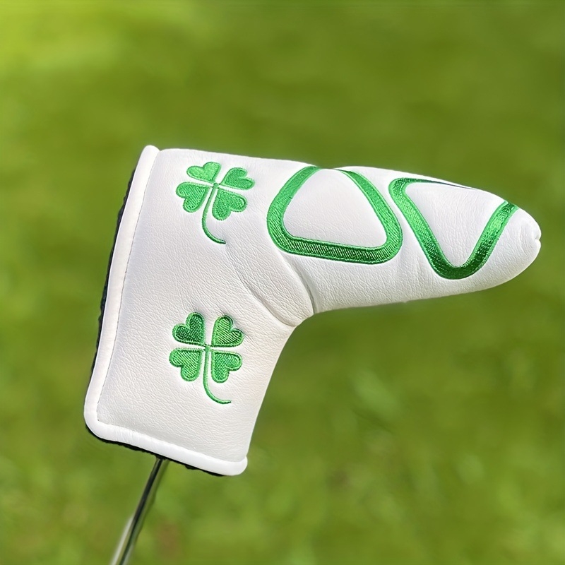 Golfo vežimėlio uždangalas, keturlapis dobilas, mažas pusapvalis, tiesus, vieno simbolio, medinis strypo stūmiklio uždangalas, galvutės uždangalas, rutulinės galvutės apsauginis uždangalas