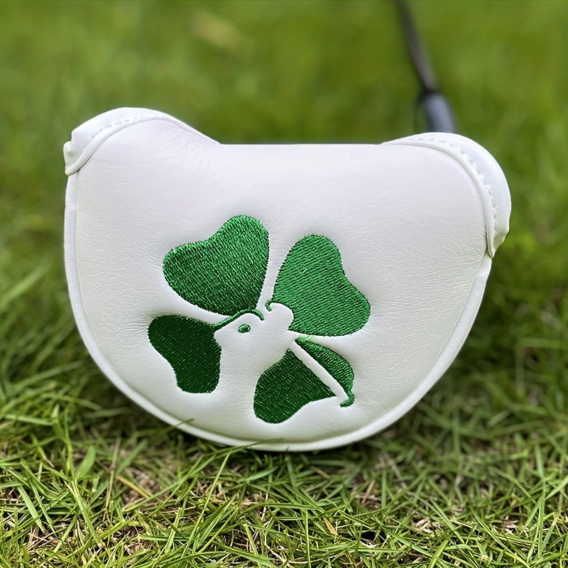 Golfo vežimėlio uždangalas, keturlapis dobilas, mažas pusapvalis, tiesus, vieno simbolio, medinis strypo stūmiklio uždangalas, galvutės uždangalas, rutulinės galvutės apsauginis uždangalas