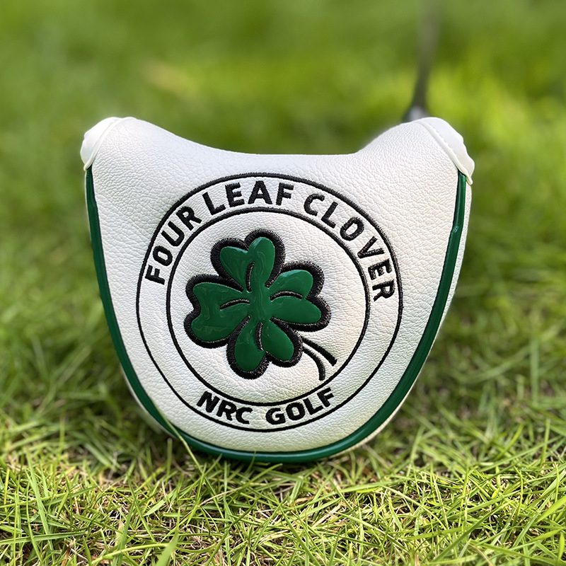 Golfo vežimėlio uždangalas, keturlapis dobilas, mažas pusapvalis, tiesus, vieno simbolio, medinis strypo stūmiklio uždangalas, galvutės uždangalas, rutulinės galvutės apsauginis uždangalas