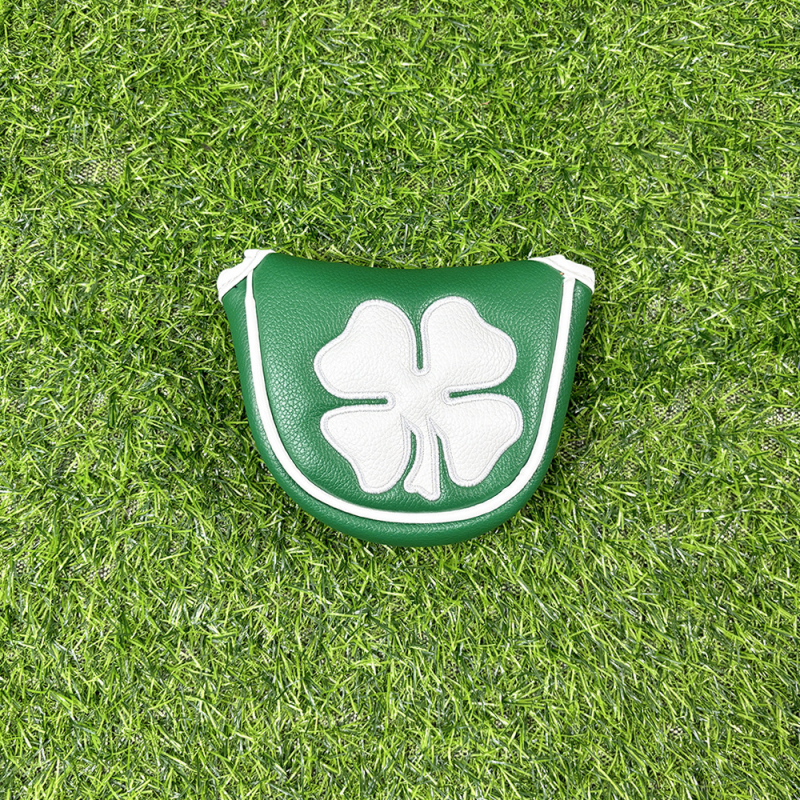 Golfo vežimėlio uždangalas, keturlapis dobilas, mažas pusapvalis, tiesus, vieno simbolio, medinis strypo stūmiklio uždangalas, galvutės uždangalas, rutulinės galvutės apsauginis uždangalas