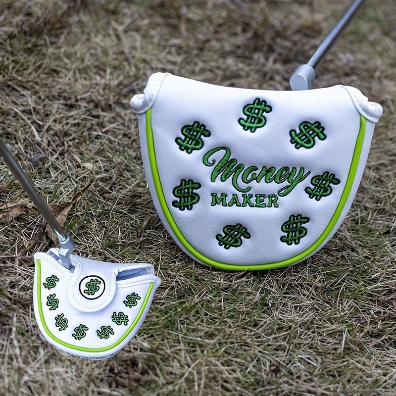 Golfo vežimėlio uždangalas, keturlapis dobilas, mažas pusapvalis, tiesus, vieno simbolio, medinis strypo stūmiklio uždangalas, galvutės uždangalas, rutulinės galvutės apsauginis uždangalas