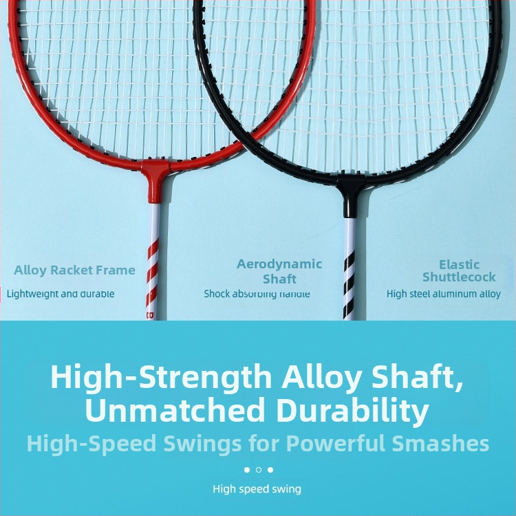 Бесткард бадминтон ракета оригинални стоки на едро двойна ударна гъба дръжка многоцветна сплав ракета за възрастни студенти поколение