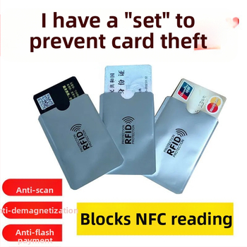 Pangakaardi kate, magnetiline vargusvastane hari, sertifikaadikaardi kate, lugemisvastane varjestus, alumiiniumfooliumist plekkpaberist kaardi kate, ID-kaardi kate
