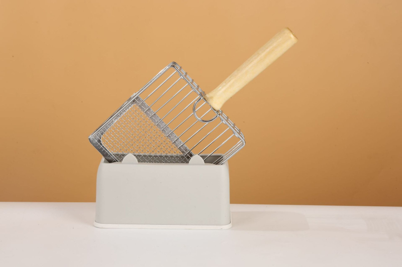 Kassiliiva labidas peene auguga labidas suur metallist roostevabast terasest kassi väljaheidete labidas bentoniidimaagi kassiliiva labida alus artefakt