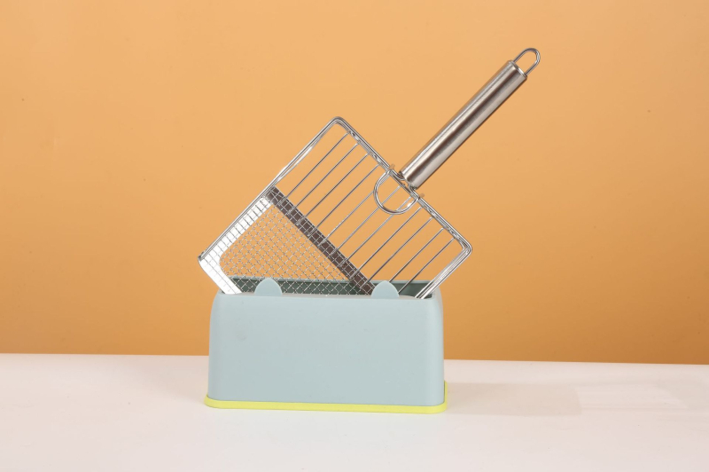 Kassiliiva labidas peene auguga labidas suur metallist roostevabast terasest kassi väljaheidete labidas bentoniidimaagi kassiliiva labida alus artefakt