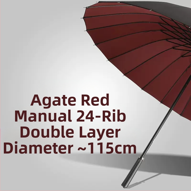 24-dielny automatický dáždnik s dvojitým hákom a rovnou tyčou, veľkoobchodný slnečný dáždnik, reklamný dáždnik na mieru, vetruodolný, obchodný dáždnik s dlhou rukoväťou