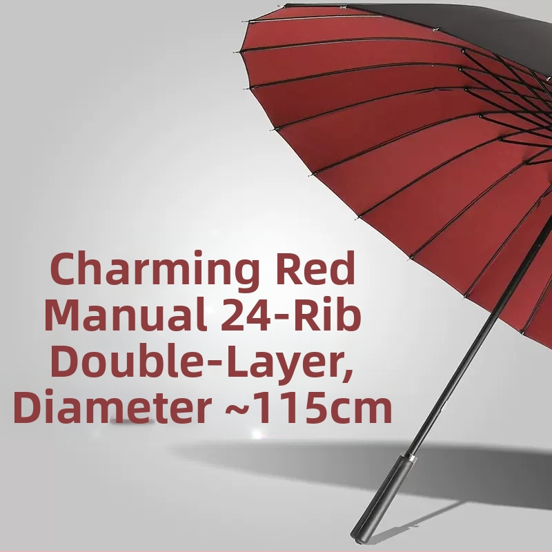 24-dielny automatický dáždnik s dvojitým hákom a rovnou tyčou, veľkoobchodný slnečný dáždnik, reklamný dáždnik na mieru, vetruodolný, obchodný dáždnik s dlhou rukoväťou