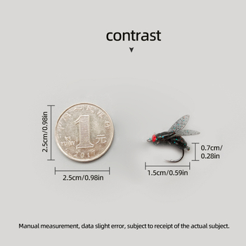 BLF raudongalvė muselė, minkštas masalas, PVC bioninis muselės kabliukas, blomieic muselės masalas, muselinei žvejybai skirtas masalas „Luya“