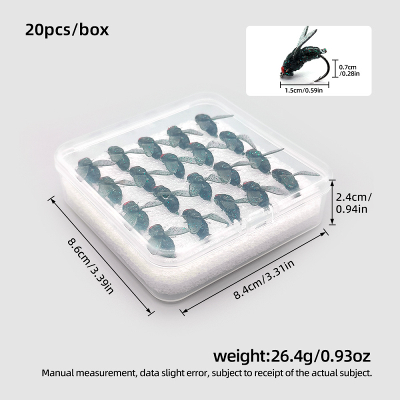 BLF raudongalvė muselė, minkštas masalas, PVC bioninis muselės kabliukas, blomieic muselės masalas, muselinei žvejybai skirtas masalas „Luya“